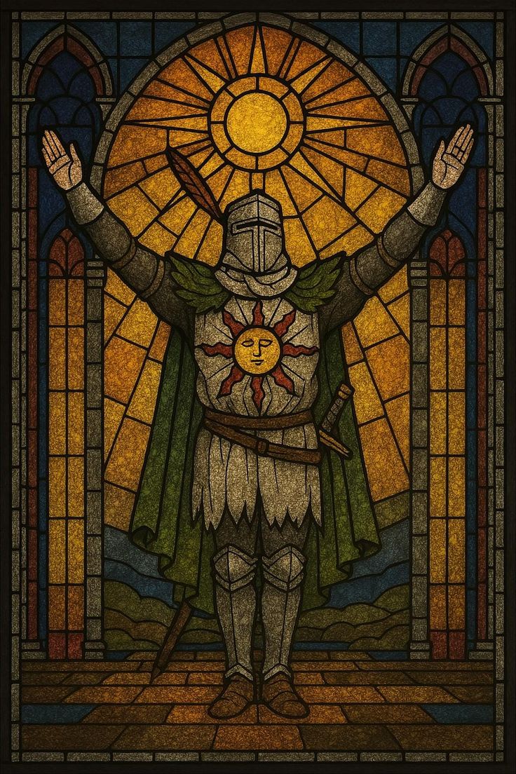 An old medieval figure holding a quiet watch